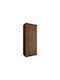Hartford 644 Double Door Wardrobe with Mirror Walnut 80x50x203cm