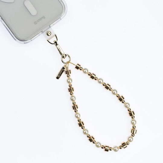Crong Phone Charm Lanyard Phone Pendant Modern Pearls Crgphch26