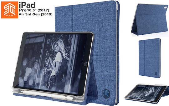 STM Dux Plus Flip Cover Ανθεκτική Μπλε (Apple Ipad Pro 10.5/ipad Air 3rd Gen)