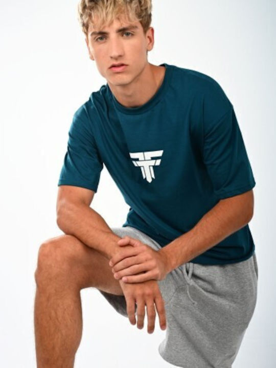 FFT Wear Herrenbluse Petrol Blau