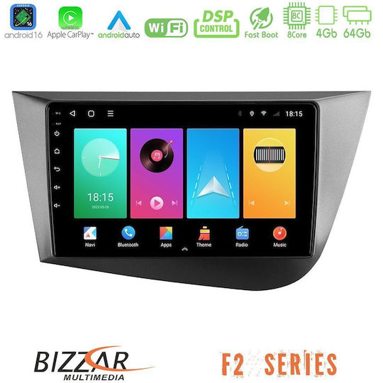 Bizzar Car Audio System for Seat Leon 2005 – 2012 (Bluetooth/USB/WiFi/GPS/Apple CarPlay/Android Auto) with 9" Touch Screen
