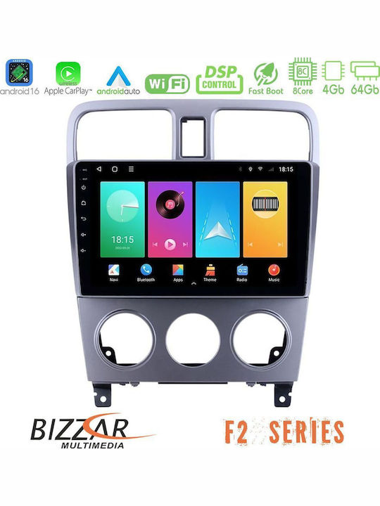 Bizzar Auto-Audiosystem Für Subaru Forester 2003-2007 Bluetooth USB Eingebautes Wi-Fi GPS Apple CarPlay Android Auto Mit 9 Zoll Touchscreen