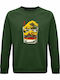 Sweatshirt Organic Unisex " Great Wave Whiskey Japan Fanart " Dark Green