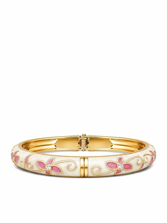 Women's Cuff Bracelet with Flower Design 6cm