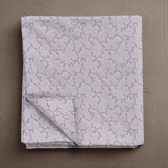Isadore Lorraine Fresh Line Cearceaf De Pat Single 160x260cm Orhidee-Liliac