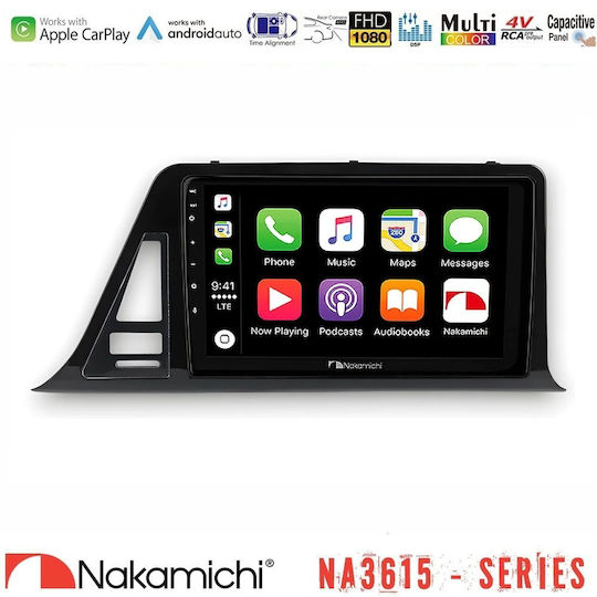 Nakamichi Na3615 Series Wireless Carplay & Android Auto Toyota Ch-r Rhd Media Station Tablet 9"