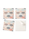 Set Wandsticker Vinyl Wellenform Ventilator 4x50x50 cm