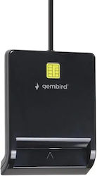 Gembird Usb Proffessional Smart Card Reader Black