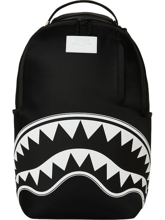 Sprayground Schulranzen Rucksack für Junior High-High School mit Flaschenhalter Shark Central 2 Schwarz Weiß Nylon 29 x 15 x 45cm