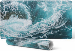 Non-Slip Protective Desk Pad Ocean Whirlpool De...