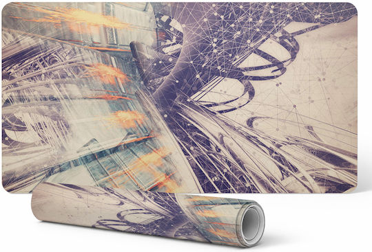 Antirutschmatte Schreibtisch Σουμέν Γραφείου Abstraktes Liniennetz Design 100x50 cm