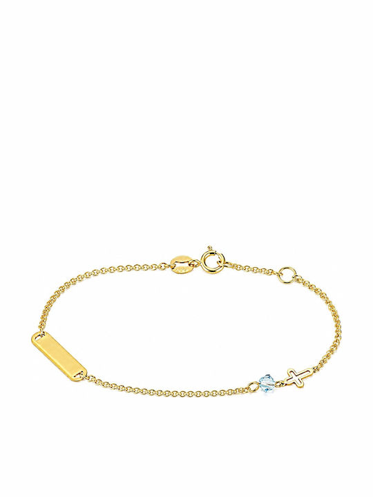 Senzio Belibasakis Kinderarmband ID Gold 9K Senzio Belibasakis Kinderarmband ID Gold 9K