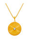 Bizoutaki Necklace from Gold Plated Silver with Zircon