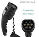 Electric Car Charging Cable Red Three-phase 11kw 16a Type 2 Electric Car 11kw 16a Three-phase Adapters