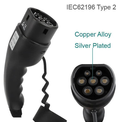 Electric Car Charging Cable Red Three-phase 11kw 16a Type 2 Electric Car 11kw 16a Three-phase Adapters
