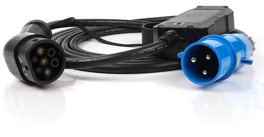 Andaiic Elektroauto-Ladestation-Kabel Blau Einphasig Steckdose 7.4kw 32a Typ 2