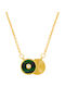 Bizoutaki Necklace From Gold Plated Silver With Zircon