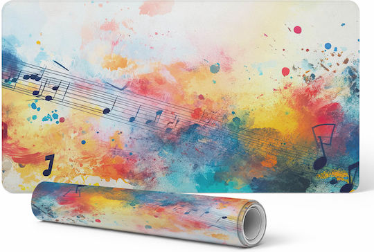 Tulup Schreibtischunterlagen Vinyl Elegante Musikalische Abstrakte Druck 120x60