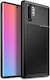 Husă Samsung Note 10 Plus N975 Shockproof Siliconă Piele Fibra De Carbon Gekko Focus Neagră