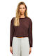 Women's Blouse Long Sleeve Cocoa Brown