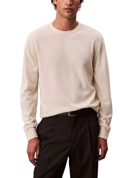 Calvin Klein Langarm Pullover in Ecru
