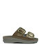 Damen Anatomische Goldene Sandalen