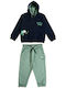 Kids Sweatpants Set With Jacket Blue