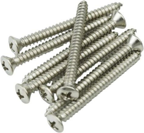 Epica Star Selbstschneidende Blechschraube Metallisch mit Durchmesser M5 und Länge 50mm 6 Stück