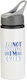 Water Bottle Greece 650ml White Grey Cap