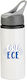 Water Bottle Greece 650ml White Grey Cap