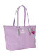 Geantă de damă din material Tote de mână violet