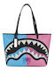 Geantă Dama Din Material Tote De Mână Multicoloră