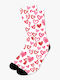 Șosetă Tipărită Modele Love Everywhere Nodo