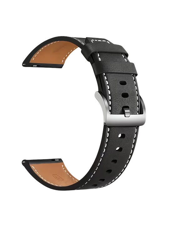 Кожена каишка Xiaomi Watch S5 46mm Xiaomi Watch 5 47mm Черна