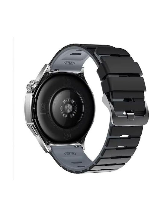 Silicone Strap Hybrid Amazfit Gtr 4 46mm Black Grey