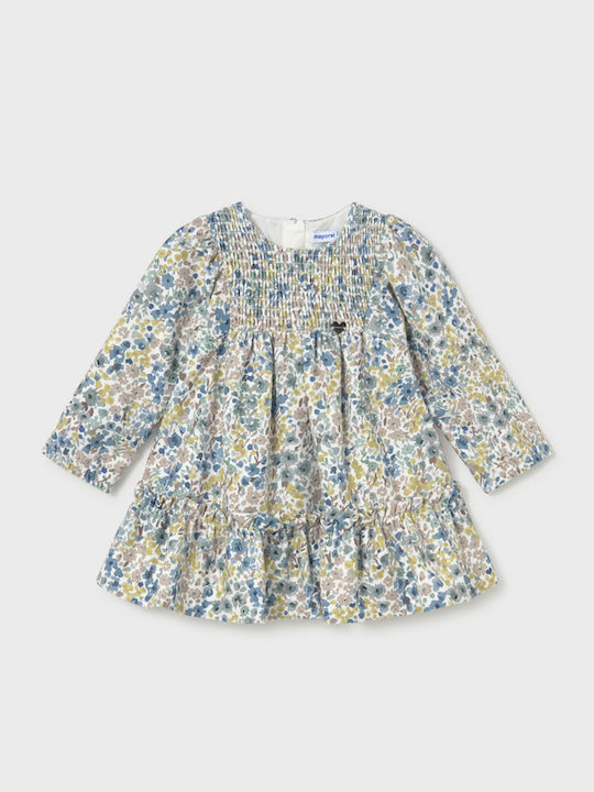 Mädchenkleid Samt Pistazie