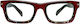 Frog Optical Reading Glasses +4.00 in Red Colour