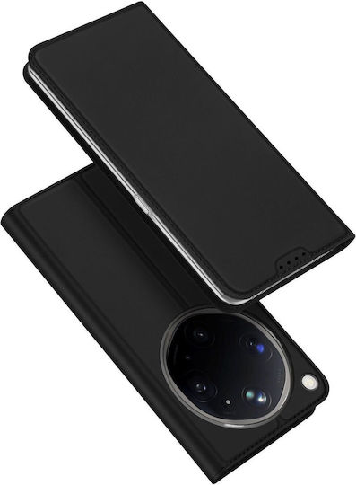 Dux Ducis Skin Wallet Leder / Silikon Schwarz (Oppo Find X9 Pro)