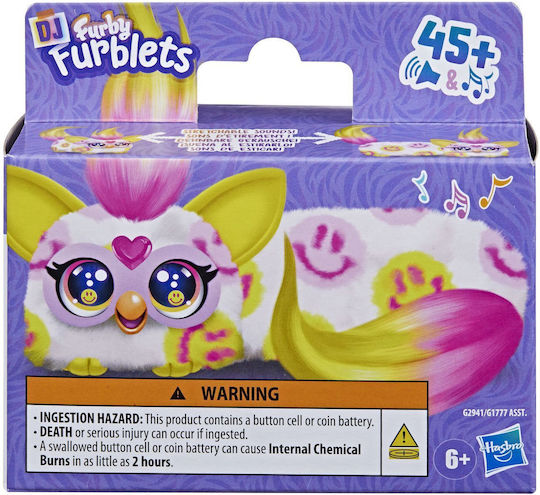 Hasbro Jucărie de Plus Furby Dj Furblets de Ziua Îndrăgostiților cu Mișcare și Sunet pentru 6+ Ani 45 cm