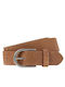 Men's Leather Belt Tabac Brown