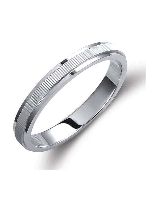 Valauro Set Wedding Rings in 9K White Gold