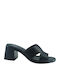 Mules With Heel In Black Colour