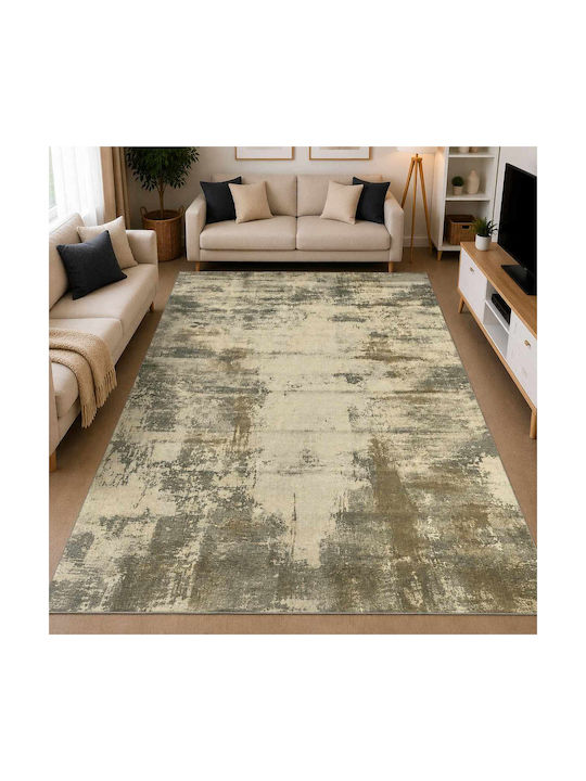 Non-Slip Rectangular Grey Rug 120x180cm