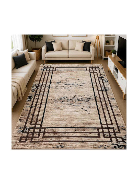 Non-Slip Rectangular Multicolour Living Room Rug 120x180cm