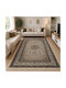Non-slip Rectangular Grey Living Room Rug 120x180cm