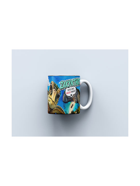 Digital Place Zakynthos Ceramic White Mug 330ml