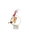 Kalliopi Silver Tabletop New Year's Lucky Charm Red Pomegranate Made of Stone 2027 5x13cm