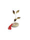 Kalliopi Silver Tabletop New Year's Lucky Charm Grey Pomegranate Made of Stone 2027 6x8cm