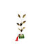 Kalliopi Silver Tabletop New Year's Lucky Charm Green Pomegranate Made of Stone 2027 5x5cm