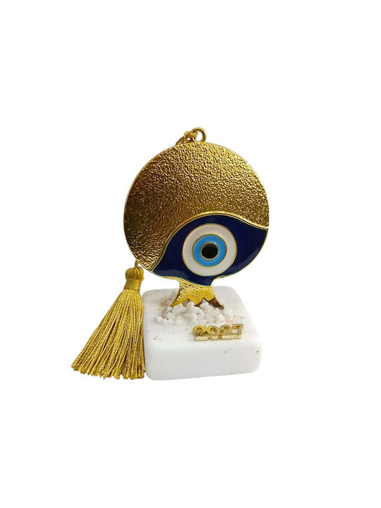Kalliopi Silver Tabletop New Year's Lucky Charm Gold Pomegranate Stone 2027